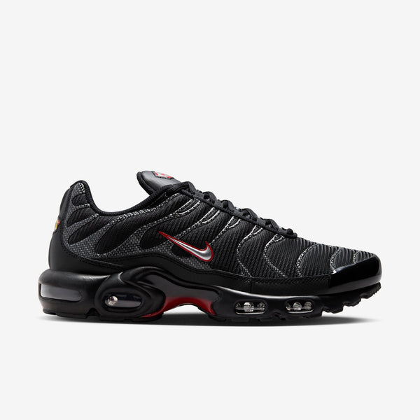 Nike Air Max Plus Black University Red Metallic Silver